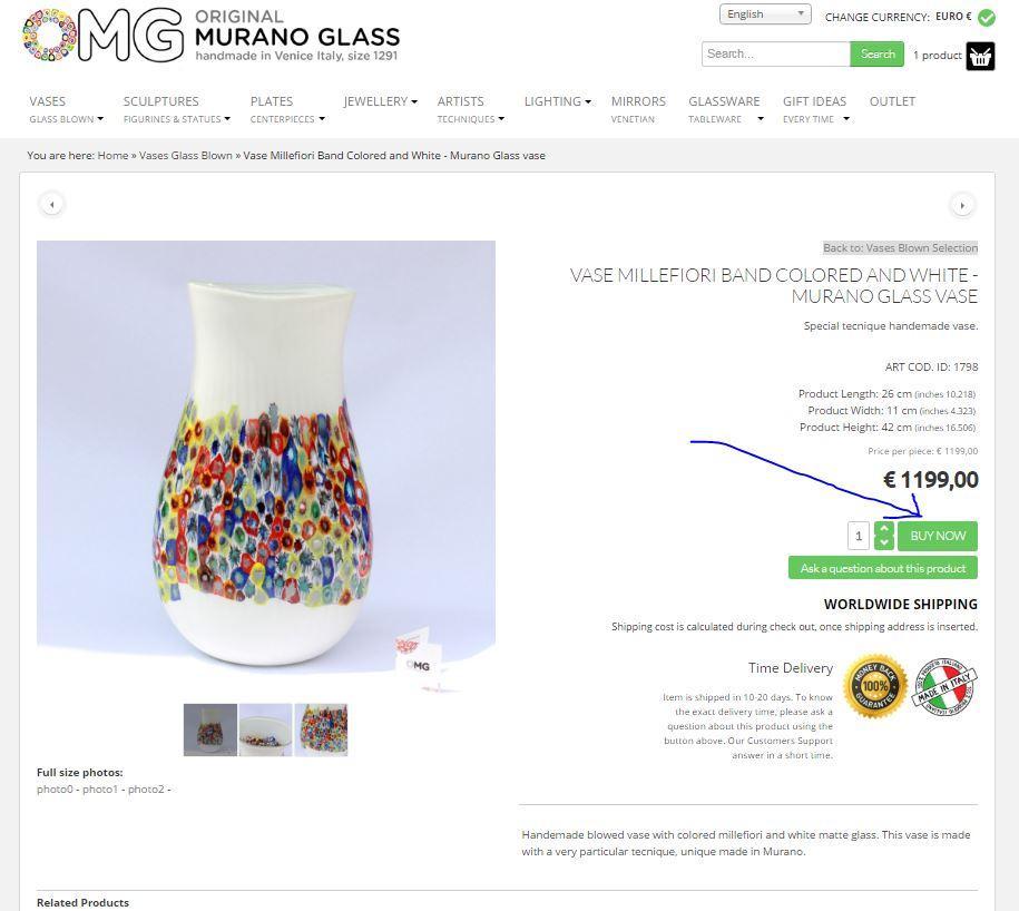 buy now original murano glass