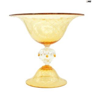 cup_gold_esagonal_amber_original_murano_glass_omg