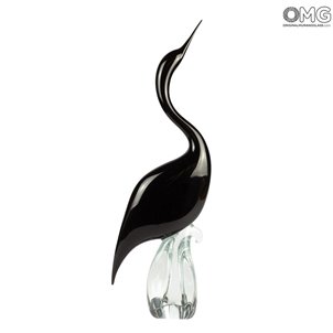 heron_black_high_original_murano_glass_handmade