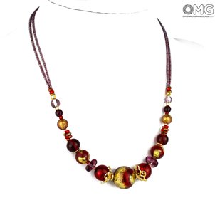 necklace_circular_red_murano_glass_necklace_1