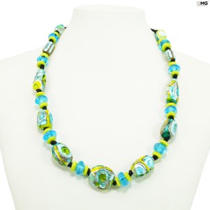 necklace_etnic_green_lightblue_original_murano_glass_omg