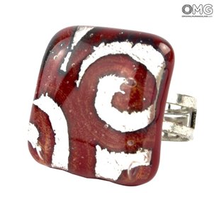 ring_with_silver_leaf_red_original_murano_glass_1