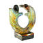 Lovers Sculpture Hug Chalcedony - Original Murano Glass