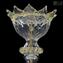 Lampadario Elegante Cristallo finiture Ambra - Vetro di Murano