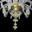 Lampadario Elegante Cristallo finiture Ambra - Vetro di Murano