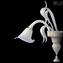 Wall Lamp Calla White + Gold - 1 light - Original Murano Glass 