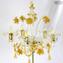 Table Lamp Flambeau - Floral - Murano Glass - 5 light
