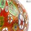 Boccetta profumo atomizzatore - Murrine e Oro - vetro di Murano Originale OMG