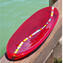 Millefiori plate red - Original Murano Glass