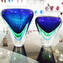 Vase Cobra Blue Sommerso - Original Murano Glass OMG
