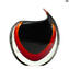 Vase Tiger Red Sommerso Murano Glass 