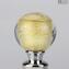 Bottle stopper - Murano Glass White Gold 24kt + Box