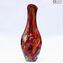 Vase Red - Multicolor Effects - Original Murano Glass OMG