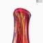 Vaso Rosso - Multicolor - Vetro di Murano Originale OMG