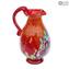 Pitcher Red Spring - Murano Glass