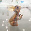 Coniglio figurina in millefiori e oro - Animali - Vetro di Murano Originale OMG