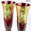 Set of 2 Trefuochi Glasses Flute Red - You and Me - Original Murano Glass