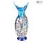 Gabbiano Light Blue - Vase - Murano glass Millefiori