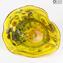 Canarino Centerpiece Yellow Millefiori - Murano Glass centerpiece