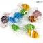 10 pieces Venetian Glass Candies - Mix colors - Murano Glass