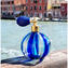 Boccetta profumo atomizzatore blu avventurina in vetro di Murano