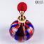 Bottle Perfume Atomizer Blue, Red & White Avventurine - Different sizes and Color - Murano Glass