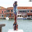 Lovers - sculpture in calcedony - Original Murano Glass Omg