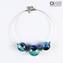 Sempreverde Murrina - collana veneziana con perle in vetro di Murano OMG