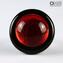 Ring - Submerged Red Glass - Original Murano Glass OMG