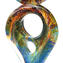 Sing - Abstract Sculpture in Chalcedony - Original Murano Glass OMG