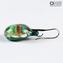 Earrings submerged - Green - Original Murano Glass OMG