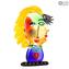 Head of Woman Tribute Picasso - Pop Art - Original Murano Glass