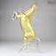 Horse standing Murano Glass sculpture with Pure Gold 24kt