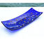Piatto Rettangolare Fly - Svuotatasche - Millefiori - Blu vetro di Murano