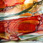 Sospensione Rosso - Sbruffi - Original Murano Glass