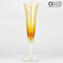 Champagne Flute Set - 6 Colors Mix - Glass Blown