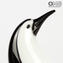 Pinguino - Tecnica Sommerso - Vetro di Murano Originale OMG