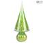 Christmas Tree - Green Glass and Filigree - Original Murano Glass OMG