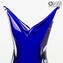Vase Swallow - Blue Sommerso - Original Murano Glass OMG
