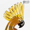 Male Parrot Bird - Glass Sculpture - Original Murano Glass OMG