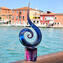 Love Wave - Sculpture in chalcedony - Original Murano Glass Omg