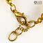Bracelet Hearts Ravello - with Gold - Original Murano Glass OMG