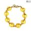 Bracelet Stones Ravello - with Gold - Original Murano Glass OMG