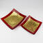 Plate Gold Edge - Red - Original Murano Glass OMG