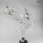 Lovers Dancers Sculpture - Crystal - Original Murano glass OMG
