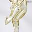 Scultura di amanti ballerini - Cristallo e Oro - vetro di Murano Originale OMG