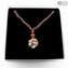 Necklace Gaia - Pink - Original Murano Glass OMG