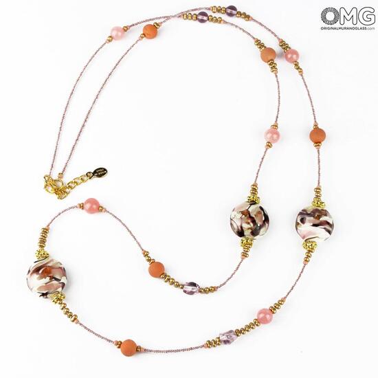 necklace_triple_beeds_pink_murano_glass_1.jpg