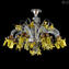 Venetian Ceiling lamp - Yellow chrysanthemum - Luxury Collection