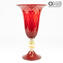 Regal Giglio Cup - Red - Original Murano Glass OMG